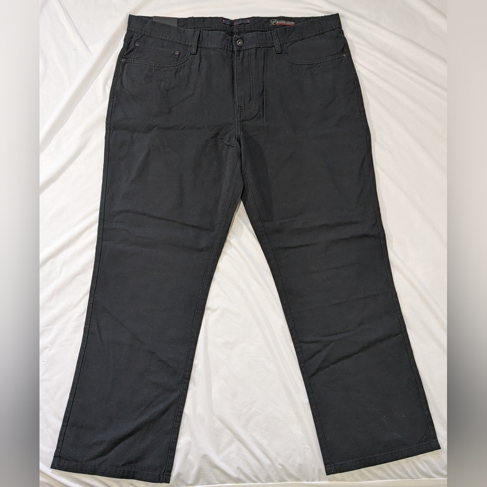 Weatherproof: Men's Black Straight Leg Canvas pants  100% cotton Size 40x30